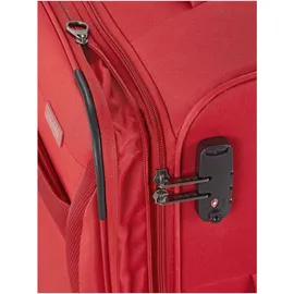 Travelite Chios 4 Rollen Kofferset 3-teilig mit Dehnfalte rot