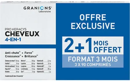 Granions Pro Keracys Haar 4in1 2x90 Kapseln + 90 Kapseln Gratis
