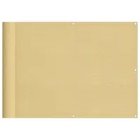 VidaXL Balkonsichtschutz Sandfarben 75x800 cm 100 % Polyester-Oxford