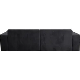 werk2 Sofa Zeus 3-Sitzer, B/T: 256/105 cm, Big-Sofa, modern & bequem, Curvy Trend 3-Sitzer mit urbaner Optik grau