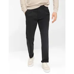 Bundfaltenhose EUREX BY BRAX "Style LUIS", Herren, Gr. 60, Normalgrößen, schwarz, 96% Baumwolle, 4% Elasthan, Hosen