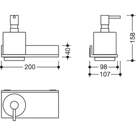 Hewi System 900 Q Seifenspender, 900Q03.00260 SC,
