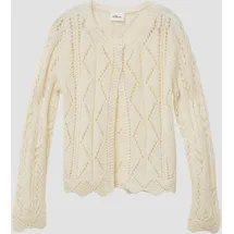 s.Oliver Strick-Cardigan mit Knopfleiste und Bogenkante - 128/134