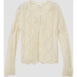 s.Oliver Strick-Cardigan mit Knopfleiste und Bogenkante - 128/134