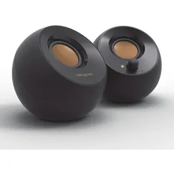 Creative Pebble 2.0-Lautsprecher, 3,5-mm-Stereo-Klinke, USB-betrieben, schwarz