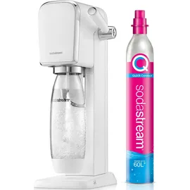 Sodastream Art white + Kunststoffflasche + CO2-Zylinder