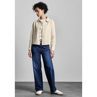 STREET ONE Langarmbluse in smooth sand beige 42