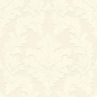 Profhome Barock Tapete Ornament 0,52 m x 10 m 5,22 m2 Beige/Silber 335801-GU