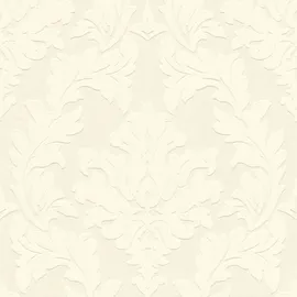 Profhome Barock Tapete Ornament 0,52 m x 10 m 5,22 m2 Beige/Silber 335801-GU