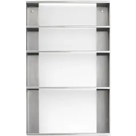 Form and Refine Taper Wandregal 65,5 x 40 x 9 cm Silber