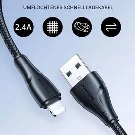 Joyroom USB-A auf Lightning 12 m Schwarz
