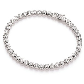 Smart Jewel Tennisarmband »Armband klassisch, mit Zirkonia Steine, Silber 925 weiß