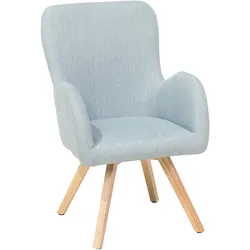 Sessel BJARN Stoff Hellblau