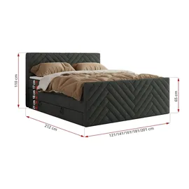MKS Paris King Duo 120 x 200 cm H3 Dunkelgrau