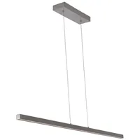 Steinhauer LIGHTING LED Pendelleuchte, LED-Leuchtmittel fest verbaut, Warmweiß, Esszimmerleuchte Hängelampe Leuchte LED Touch Dimmer Höhenverstellbar silberfarben
