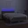 vidaXL Boxspringbett mit Matratze & LED Taupe 140x200 cm Stoff
