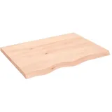 vidaXL Waschtischplatte, 80x60x4 cm Massivholz Unbehandelt