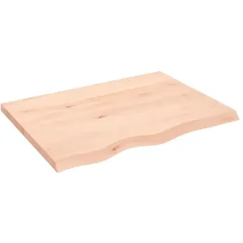 vidaXL Waschtischplatte, 80x60x4 cm Massivholz Unbehandelt