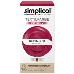 Simplicol Textilfarbe intensiv Rubin-Rot 150g