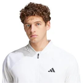 adidas Club Tennis 3-Streifen Knitted Trainingsjacke Herren Jacke, weiß - white