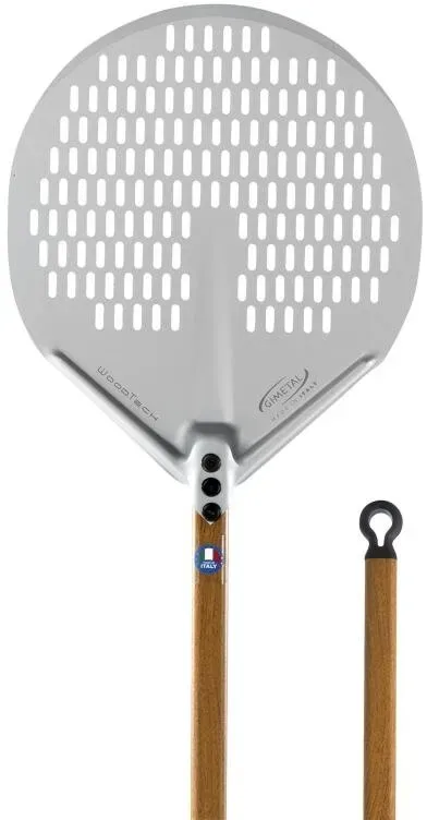 Gi.Metal | Linea Evoluzione | Pizzaschaufel abgerundet | perforiert...