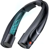 Tomatofrydan Nackenventilator, 6000 mAh Tragbarer Persönlicher Lüfter,6 Geschwindigkeiten,Ventilator Hals Tragbare mit 360°Cooling Luftstrom Hände frei Persönlicher USB Ventilator (Schwarz)