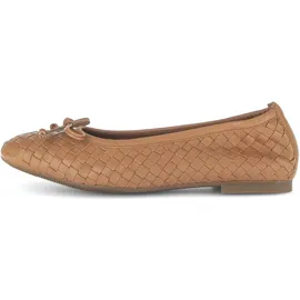 Gabor Ballerina GABOR "Eleganter Ballerina", Damen, Gr. 37,5, braun, Schuhe Ballerina