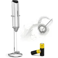 Milchaufschäumer elektrisch Handheld Milchschäumer Stab Kaffee Latte Cappuccino