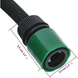 vidaXL Tropfschlauch 100 m Schwarz