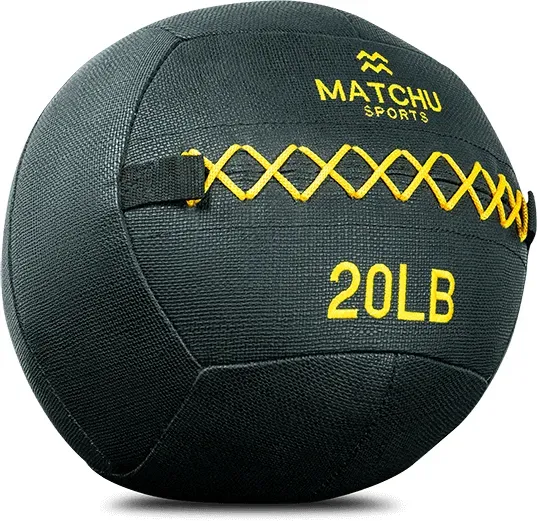 Matchu Sports Wall Ball 9 kg - schwarz / gelb - Ø 36 cm