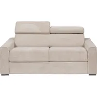 Express 3-Sitzer Schlafsofa in beigefarbenem Cord - Liegefläche 140 cm - Matratze 22 cm - VIZIR - Beige