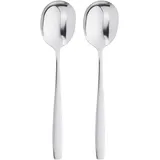 Gräwe Servierlöffel 2er Set Edelstahl Silber