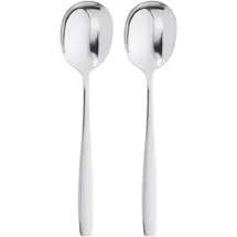 Gräwe Servierlöffel 2er Set Edelstahl Silber
