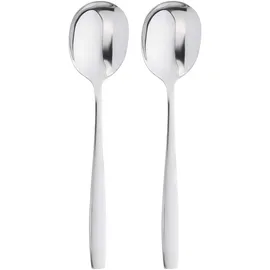 Gräwe Servierlöffel 2er Set Edelstahl Silber