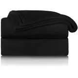 Blumtal Kuscheldecke 220 x 240 cm Schwarz