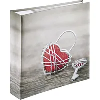 Hama Rustico Memo Album for 200 Photos with a size of 10x15 Metal Heart