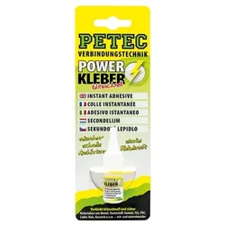 PETEC Power-Kleber SB (10 g) Kunststoff-Klebstoff,Klebstoff, Kunststoffreparatur,Gummiklebstoff,Sekundenkleber,Universalklebstoff Transparent  93410