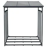 SCHMIDT security tools Kaminholzregal Stahl 143 x 70 x 145 cm Anthrazit