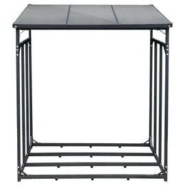 SCHMIDT security tools Kaminholzregal Stahl 143 x 70 x 145 cm Anthrazit