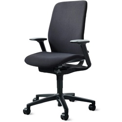 Wilkhahn - AT 187/7 Homeoffice Bürodrehstuhl ohne Sitztiefenverlängerung, schwarz (Hartboden)