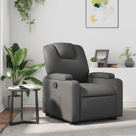 vidaXL Relaxsessel Grau Kunstleder 50 x 97 x 50 cm Grau mit Liegeposition