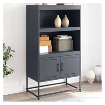 vidaXL Highboard Anthrazit 68,5x38,5x123,5 cm Stahl