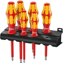 WERA 160 i/6 Rack Schraubendrehersatz Kraftform Plus Serie 100 + Rack 6-tlg. rot/gelb