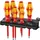 WERA 160 i/6 Rack Schraubendrehersatz Kraftform Plus Serie 100 + Rack 6-tlg. rot/gelb