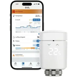 Eve Thermo Matter Smartes Heizkörperthermostat LED-Display Heizkosten sparen