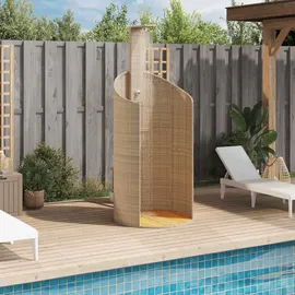 vidaXL Gartendusche 100x100x241,5 cm beige