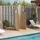 vidaXL Gartendusche 100x100x241,5 cm beige