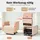 MCombo Fernsehsessel 7027 Stoff 67,5 x 105 x 86,5 cm Beige elektrisch mit Aufstehhilfe