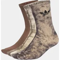 adidas Tie Dye Crew Socken 3 Paar Schwarz/Weiß 46-48