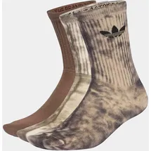 adidas Tie Dye Crew Socken 3 Paar Schwarz/Weiß 46-48